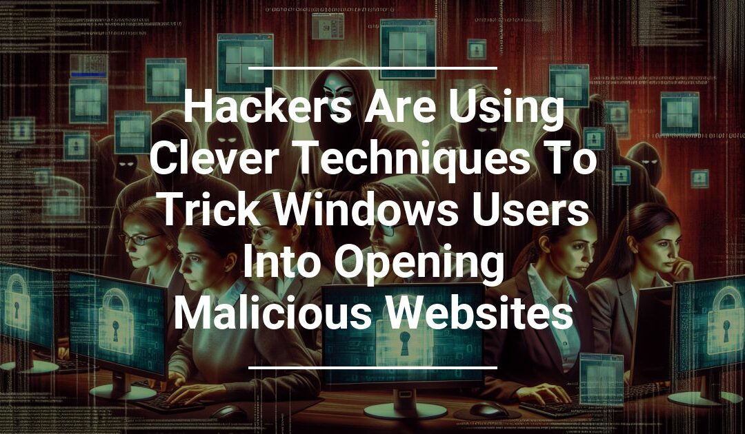 Hackers Are Using Clever Techniques To Trick Windows Users Into Opening Malicious Websites