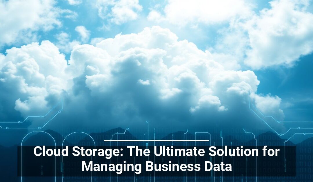 Cloud Storage: The Ultimate Solution for Managing Business Data