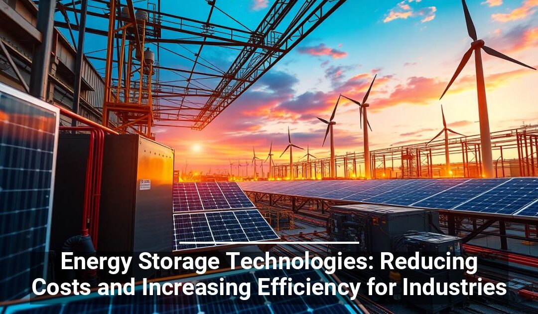 Energy Storage Technologies: Reducing Costs and Increasing Efficiency for Industries